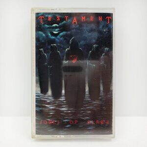 Testament Souls of Black Cassette Tape Thrash Metal VTG 1990 Megaforce Tested